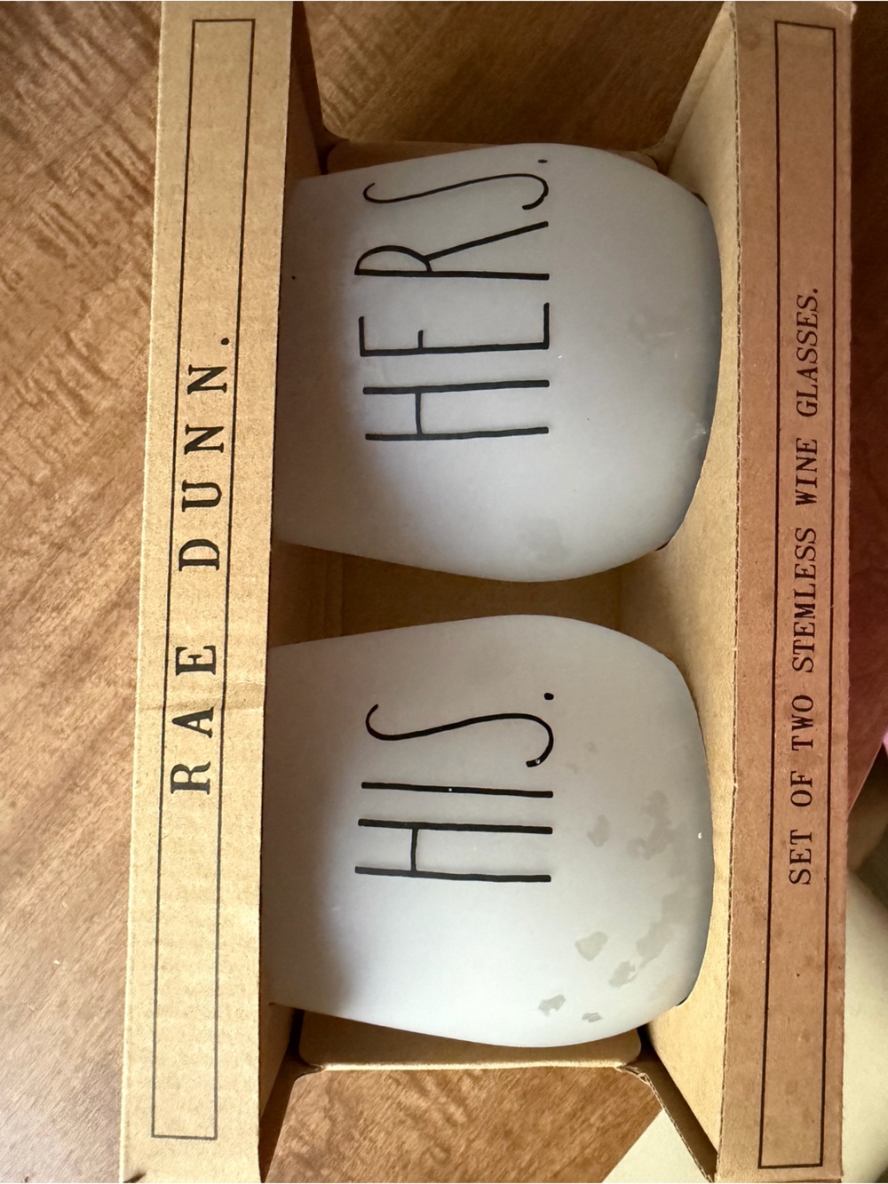 Rae Dunn wine glasses